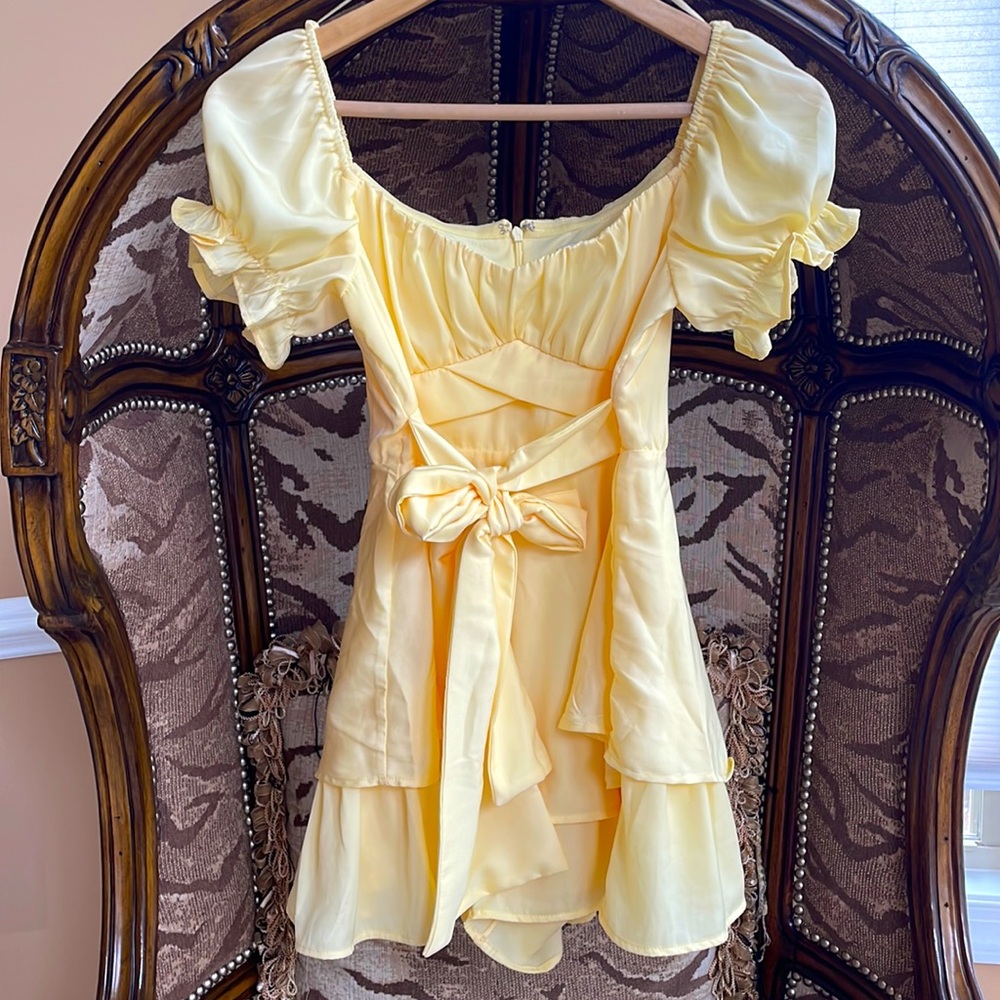Jane Puff Sleeve Tiered Romper